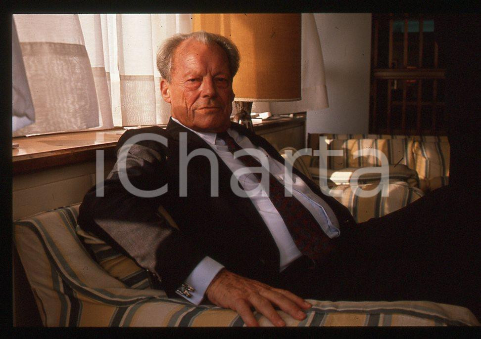 35mm vintage slide*1989 VIAREGGIO Willy BRANDT presenta "My life in politics" 39