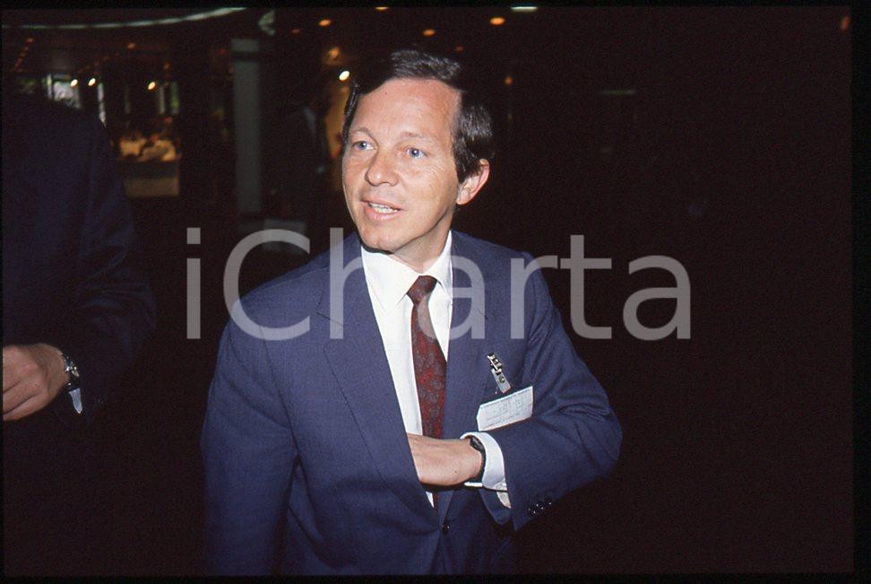 35mm vintage slide*1989 Giovanni BISIGNANI consiglio direttivo Alitalia 5