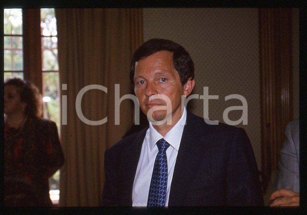 35mm vintage slide*1989 Giovanni BISIGNANI consiglio direttivo Alitalia 19