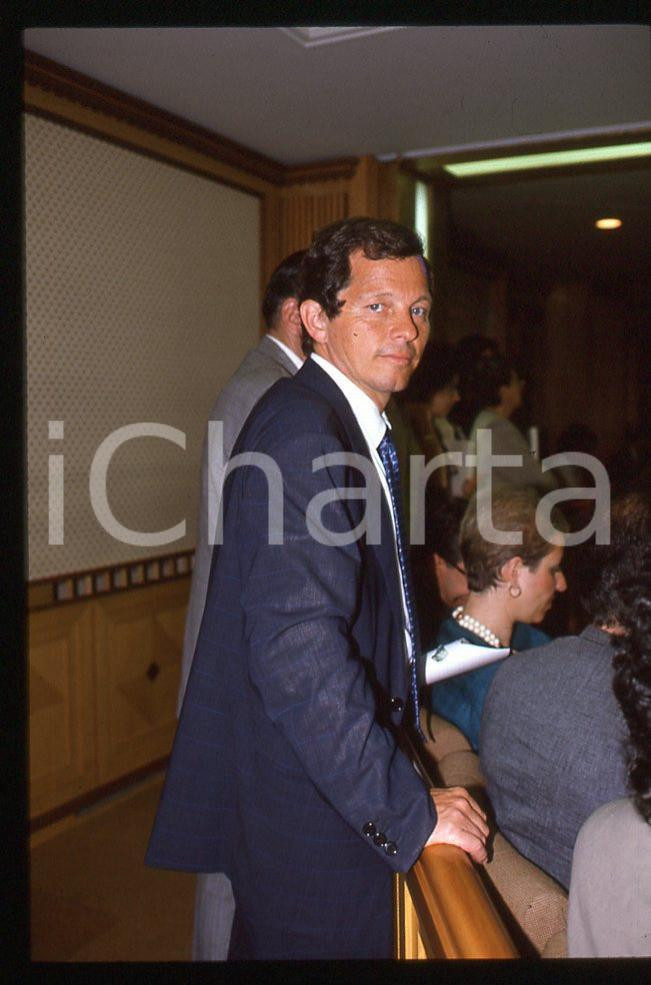 35mm vintage slide*1989 Giovanni BISIGNANI consiglio direttivo Alitalia 20