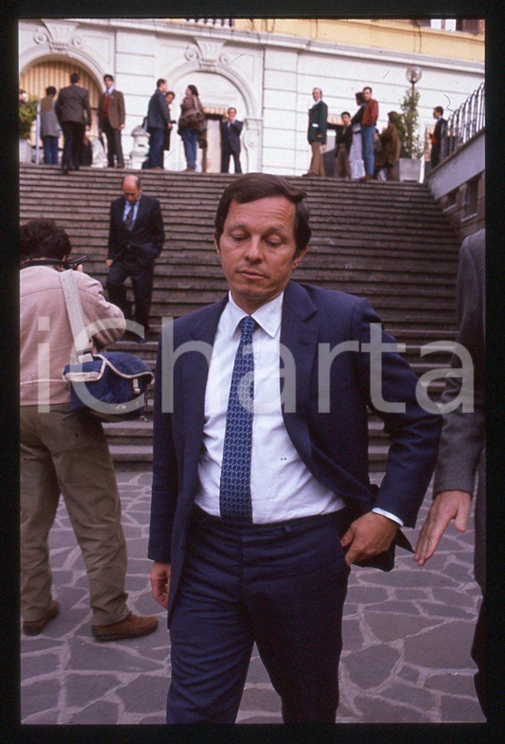 35mm vintage slide*1989 Giovanni BISIGNANI consiglio direttivo Alitalia 23
