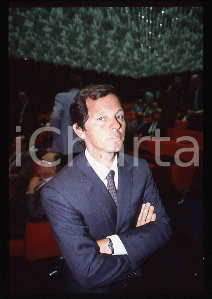 35mm vintage slide*1989 Giovanni BISIGNANI consiglio direttivo Alitalia 26