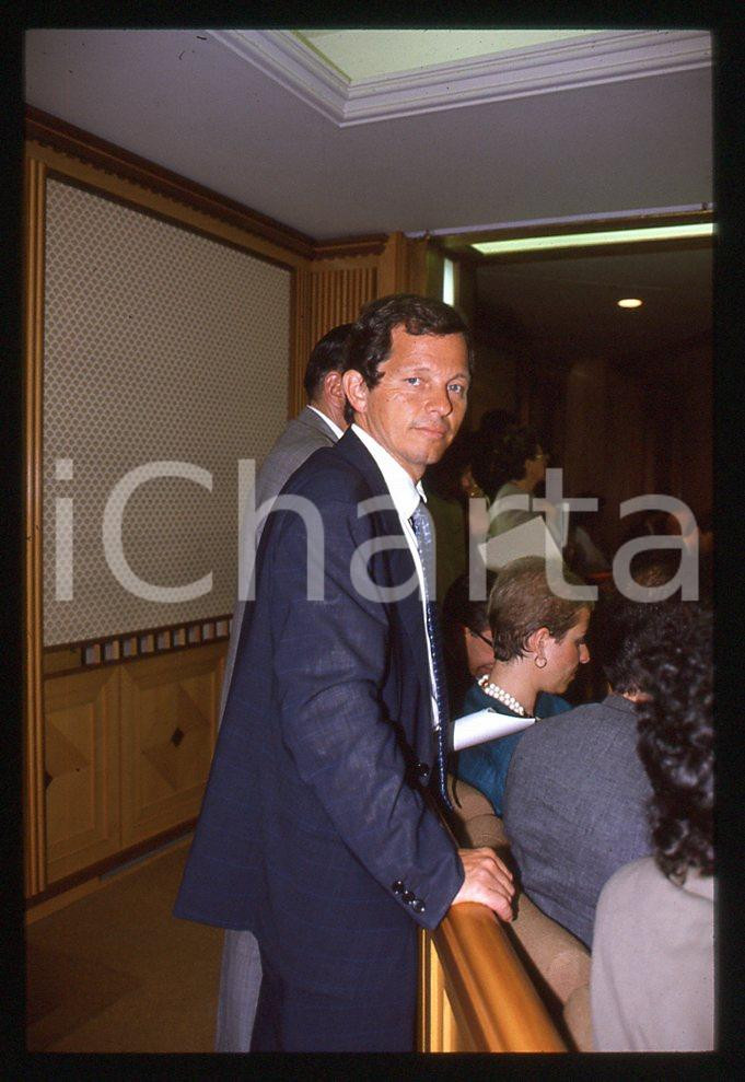 35mm vintage slide*1989 Giovanni BISIGNANI consiglio direttivo Alitalia 29