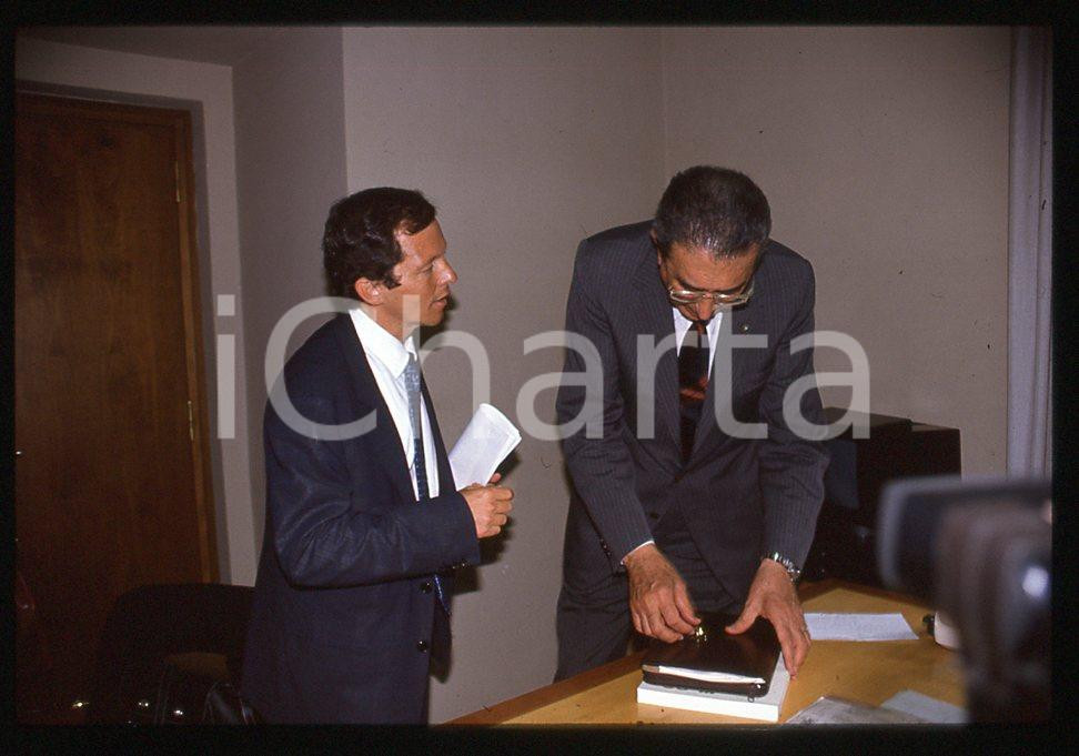 35mm vintage slide*1989 Giovanni BISIGNANI consiglio direttivo Alitalia 13