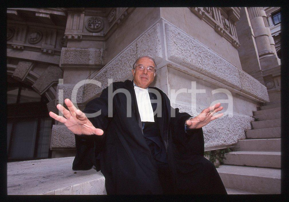 35mm vintage slide* ROMA 1998 Gaetano PECORELLA in vesti universitarie