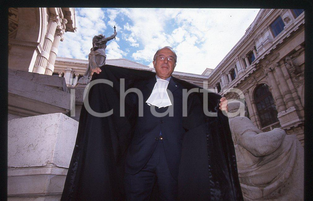 35mm vintage slide* ROMA 1998 Gaetano PECORELLA in vesti universitarie 1