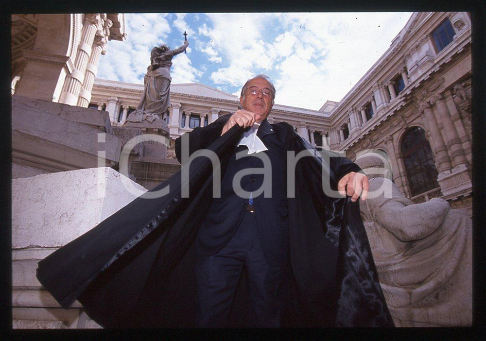 35mm vintage slide* ROMA 1998 Gaetano PECORELLA in vesti universitarie 5