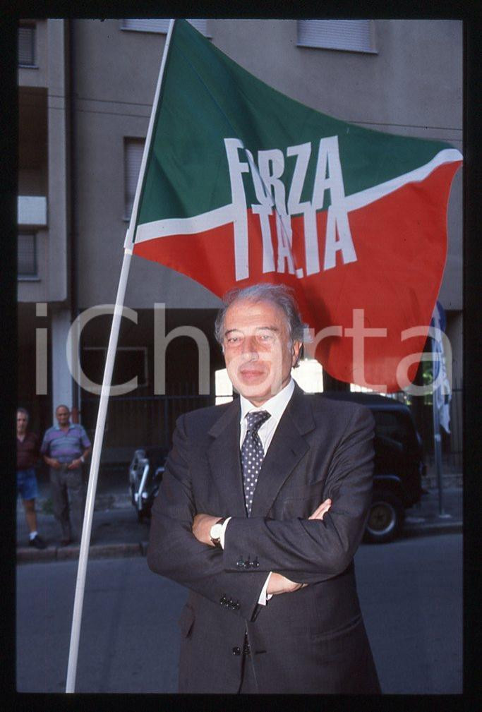 35mm vintage slide* MILANO Gaetano PECORELLA convegno FORZA ITALIA 1