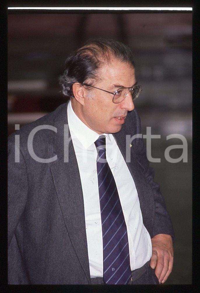 35mm vintage slide* 1989 POLITICA  Gaetano PECORELLA , primo piano 1