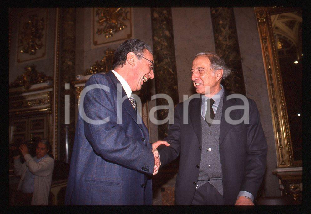 35mm vintage slide* 1999 MILANO  Gaetano PECORELLA ad un convegno 9