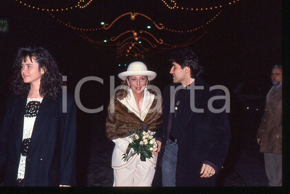 35mm vintage slide* 1991 MUSICA Luciano LIGABUE e Donatella MESSURI 7