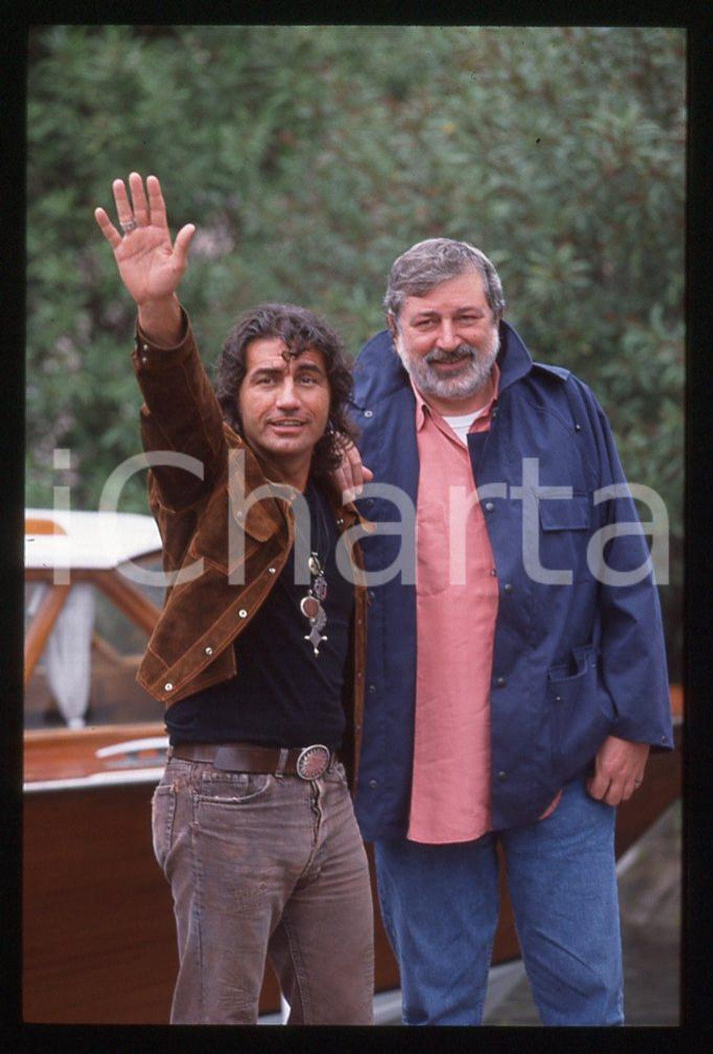 35mm vintage slide* 1995 VENEZIA MUSICA Luciano LIGABUE e Francesco GUCCINI 4