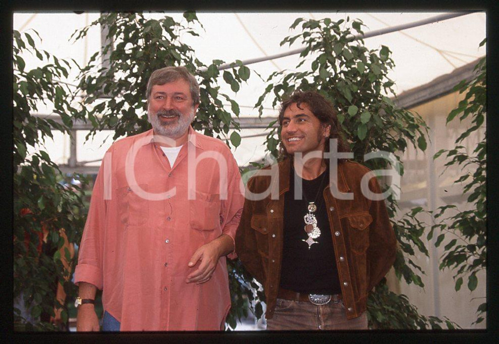 35mm vintage slide* 1995 VENEZIA MUSICA Luciano LIGABUE e Francesco GUCCINI 7