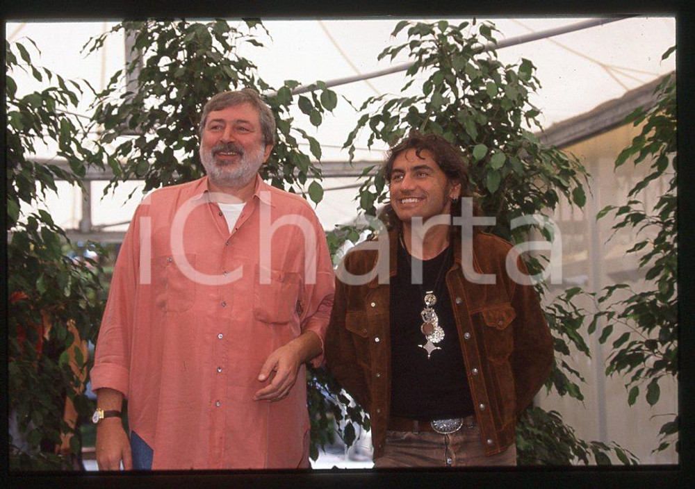 35mm vintage slide* 1995 VENEZIA MUSICA Luciano LIGABUE e Francesco GUCCINI 9