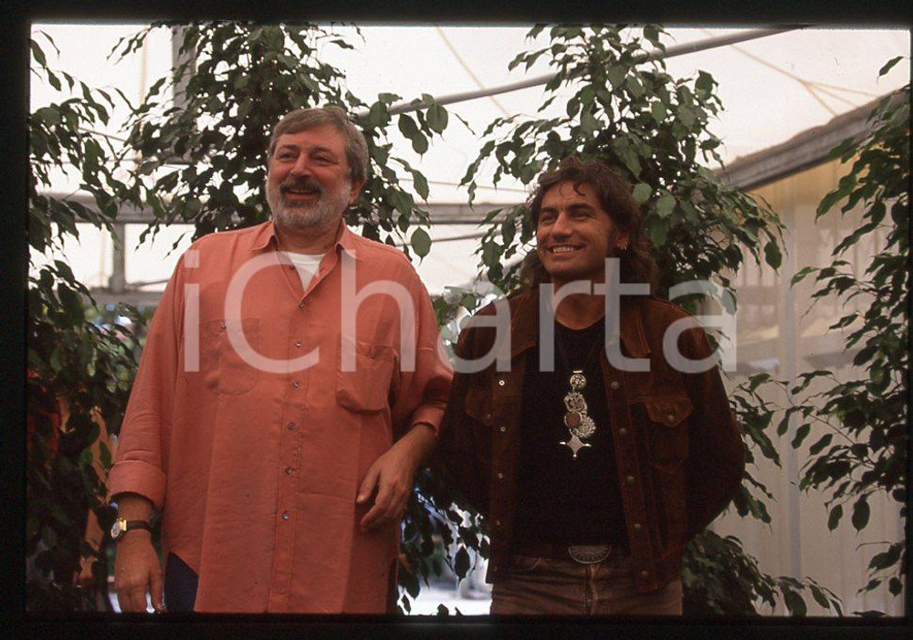 35mm vintage slide* 1995 VENEZIA MUSICA Luciano LIGABUE e Francesco GUCCINI 12
