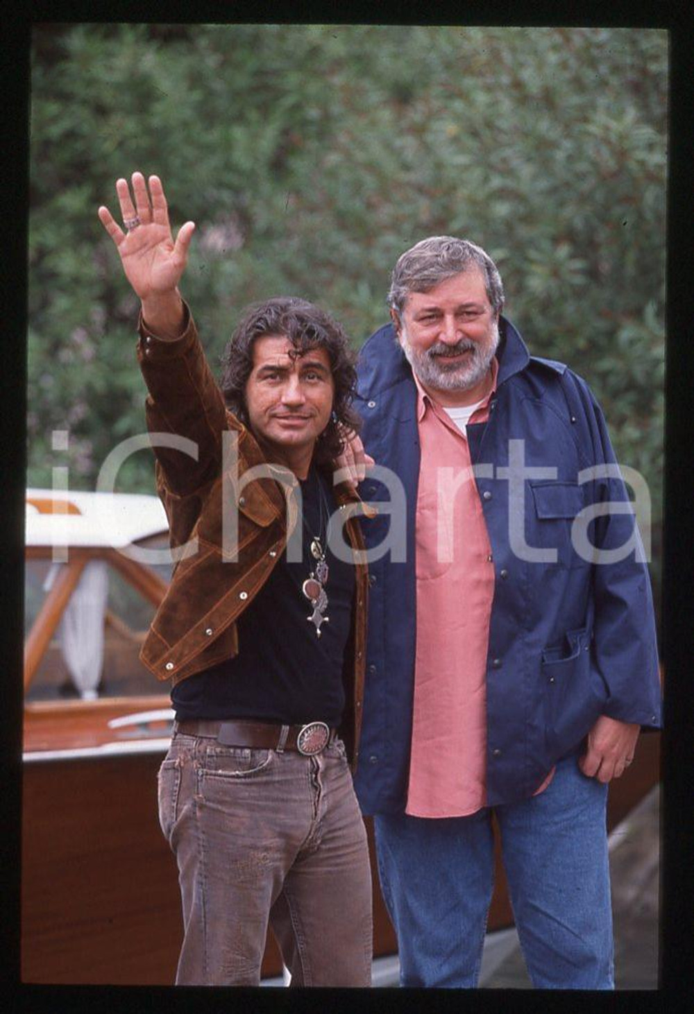 35mm vintage slide* 1995 VENEZIA MUSICA Luciano LIGABUE e Francesco GUCCINI 13