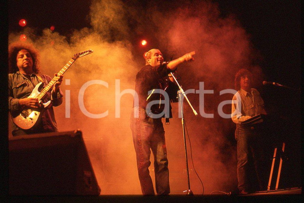 35mm vintage slide* 1988 MUSICA  gruppo STADIO in concerto 5