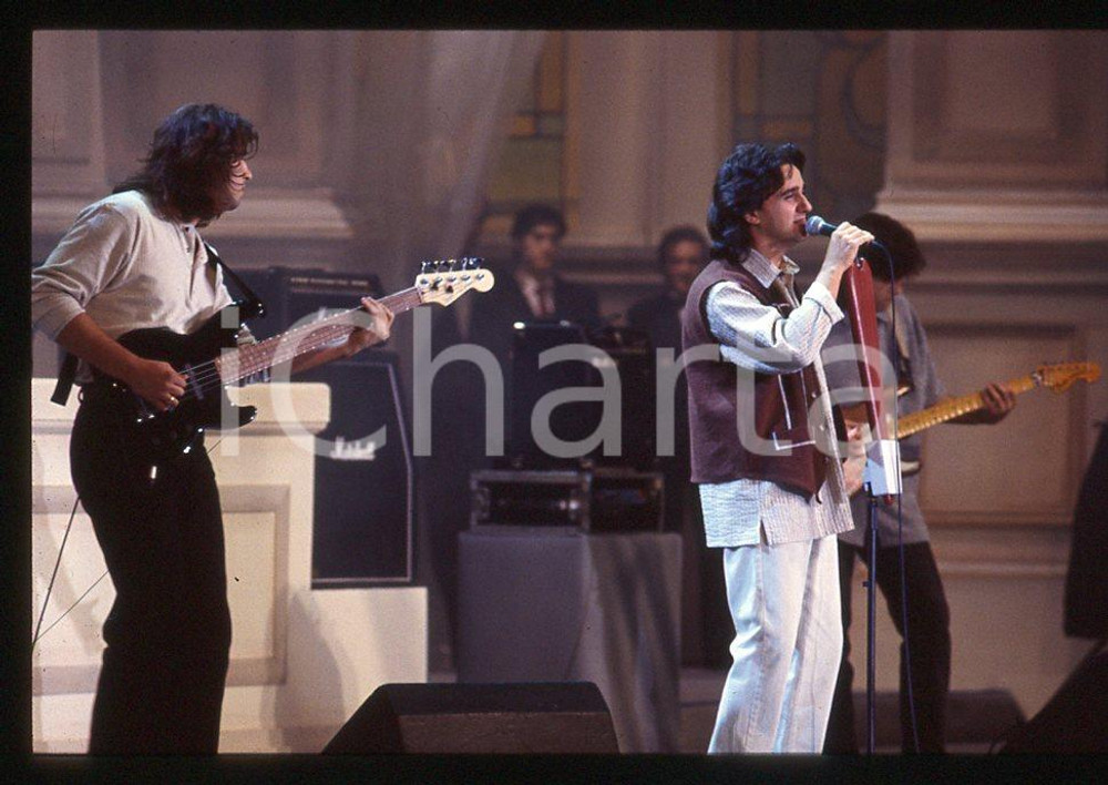 35mm vintage slide* 1988 MUSICA  gruppo STADIO in concerto 8
