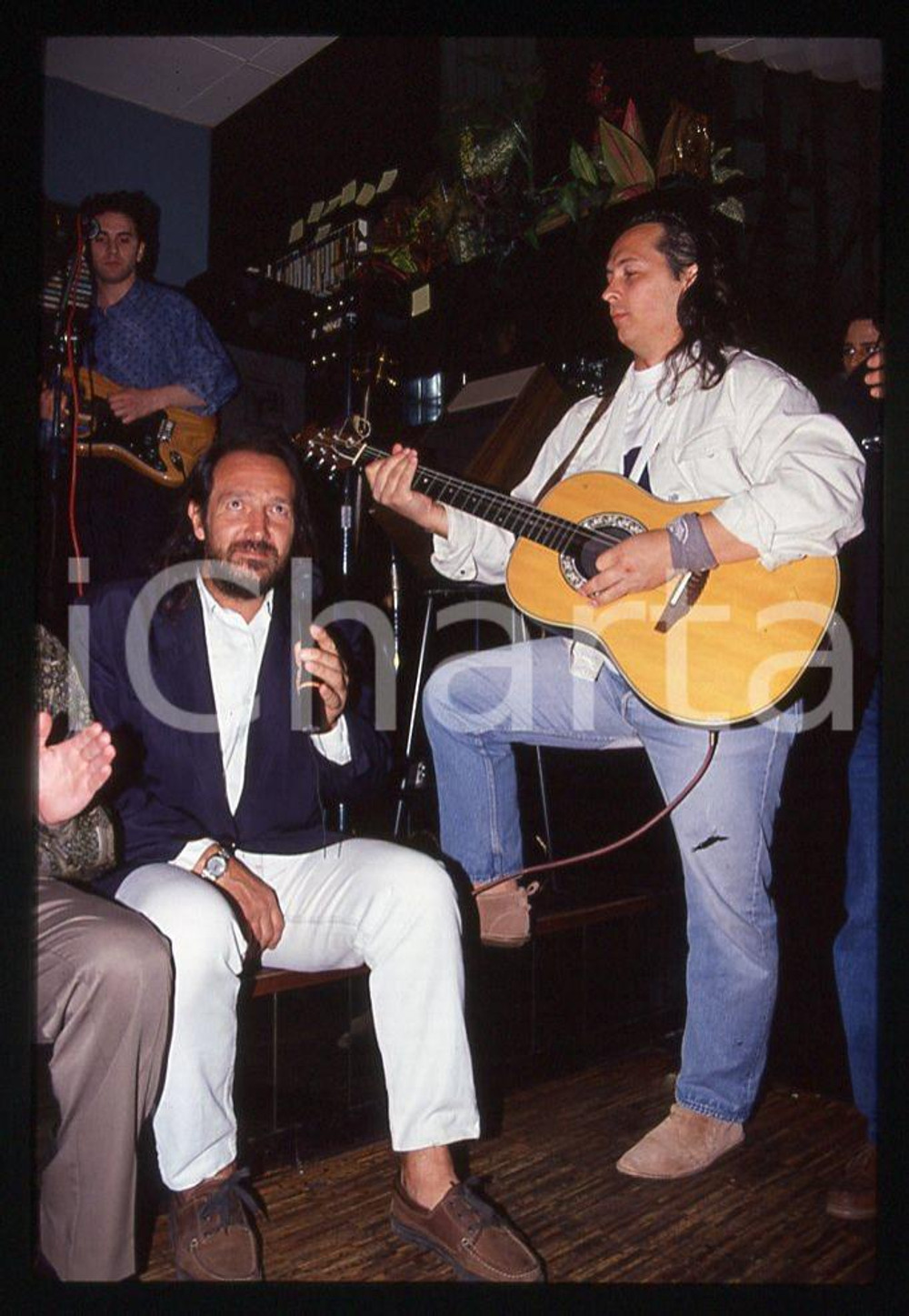 35mm vintage slide* 1991 MUSICA  Andrea MINGARDI   e Paolo BELLI 6
