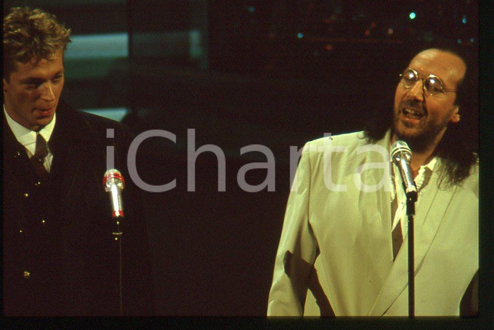 35mm vintage slide* 1992 SANREMO Andrea MINGARDI ed Alessandro BONO 2