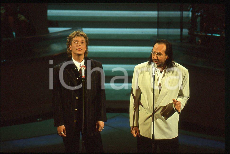 35mm vintage slide* 1992 SANREMO Andrea MINGARDI ed Alessandro BONO 4
