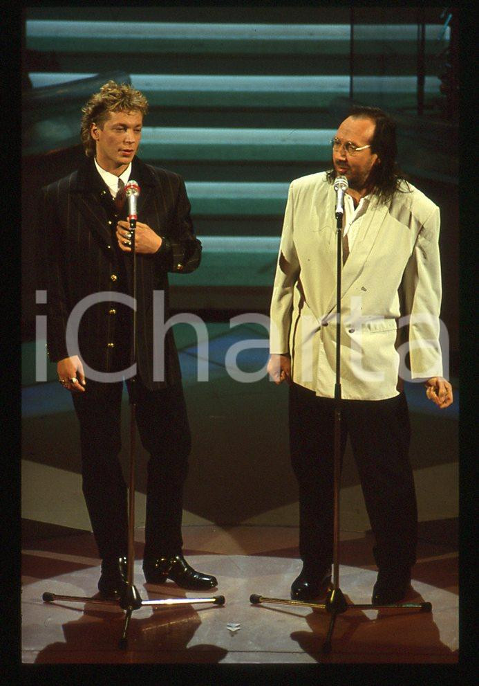 35mm vintage slide* 1992 SANREMO Andrea MINGARDI ed Alessandro BONO 6