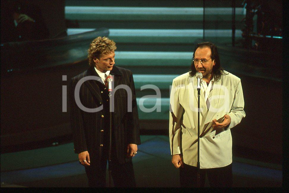 35mm vintage slide* 1992 SANREMO Andrea MINGARDI ed Alessandro BONO 7