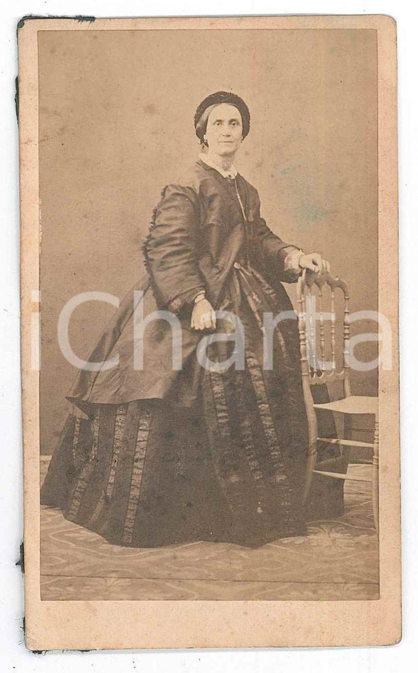1870 ca ITALIA Ritratto di Giovannetta TRUCCO GALLOTTI - Foto CDV