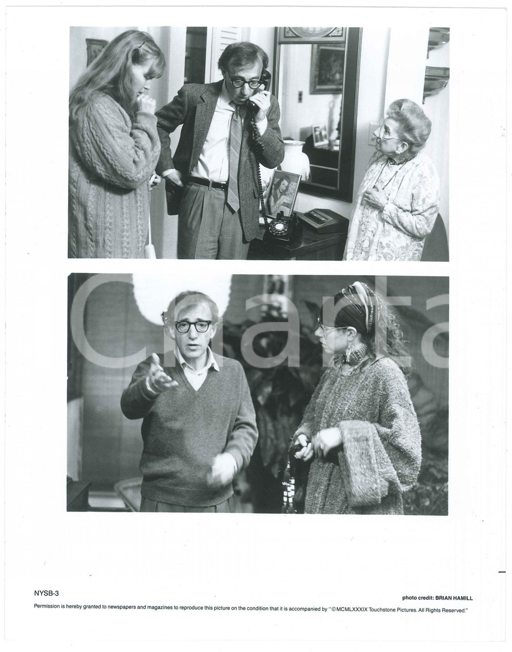 1989 CINEMA "New York Stories" Woody ALLEN Mia FARROW Jessie KEOSIAN Foto