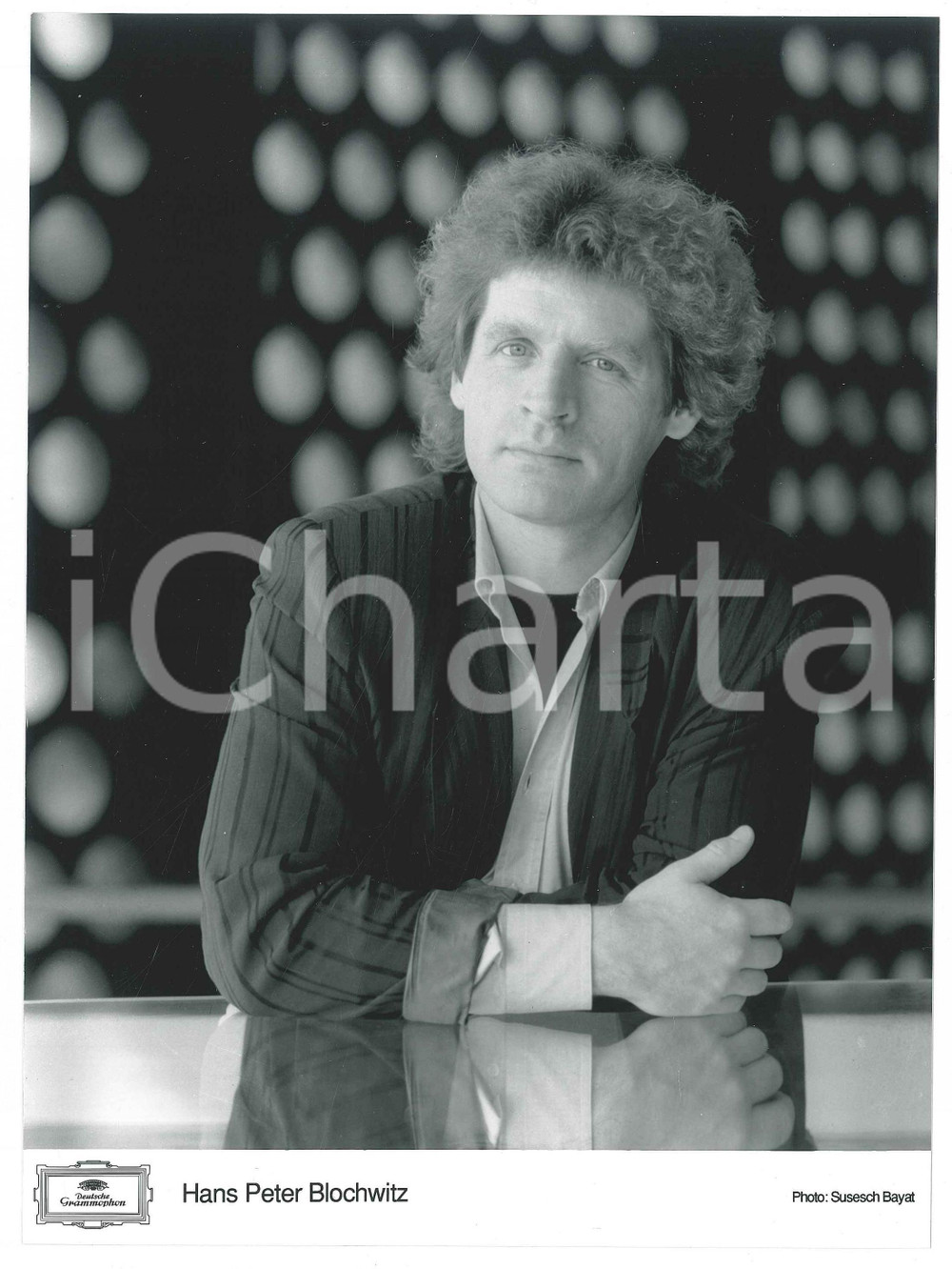 1990 ca GERMANIA LIRICA - Hans Peter BLOCHWITZ Ritratto del tenore - Foto Fotografia di agenzia.  FAIR/discreto lievi graffi superficiali visibili in trasparenza Formato: 18x24 cm originale e autentica 1