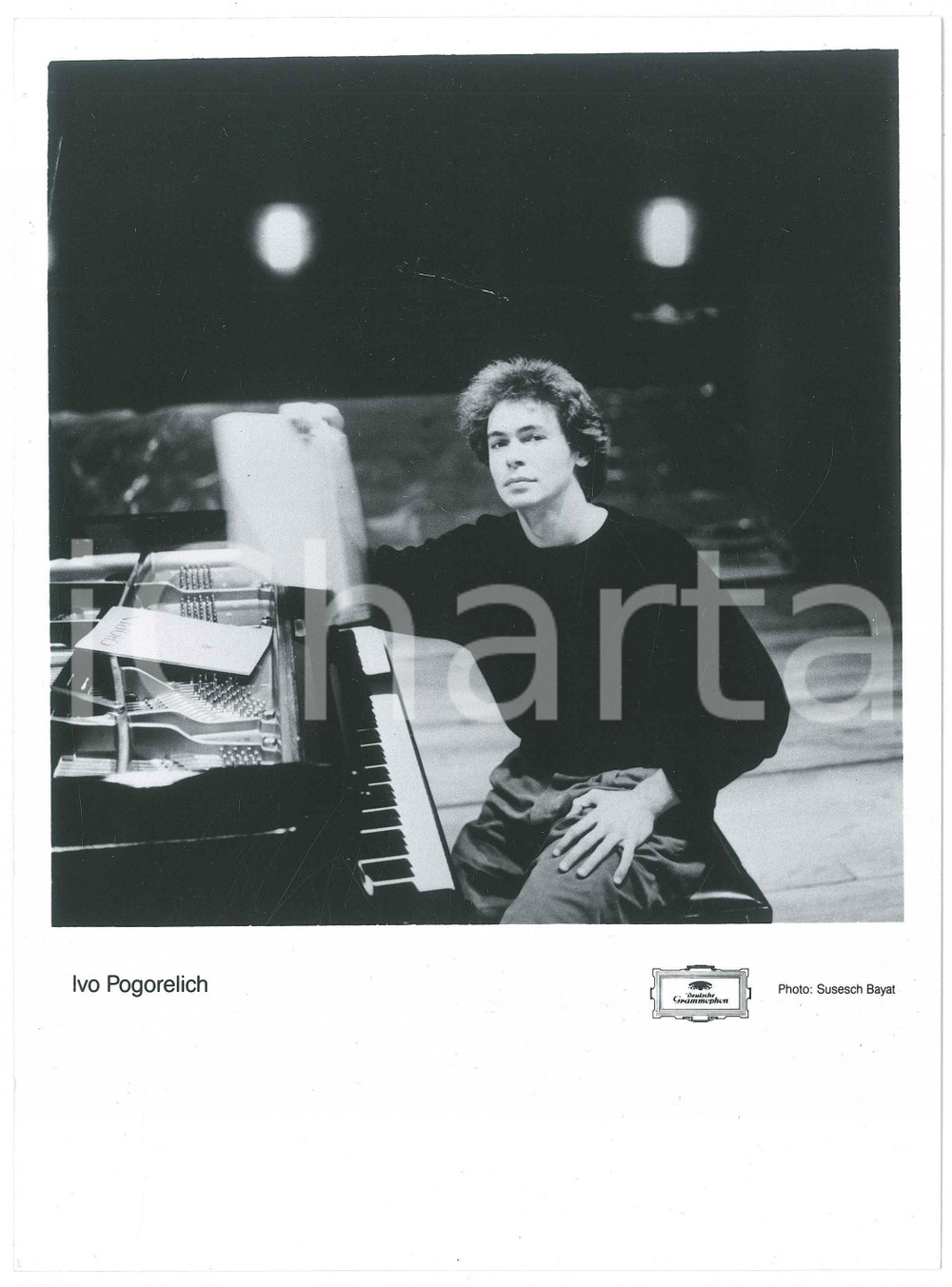 1985 ca MUSICA - Ivo POGORELICH Ritratto del pianista - Foto 18x24 cm (2)