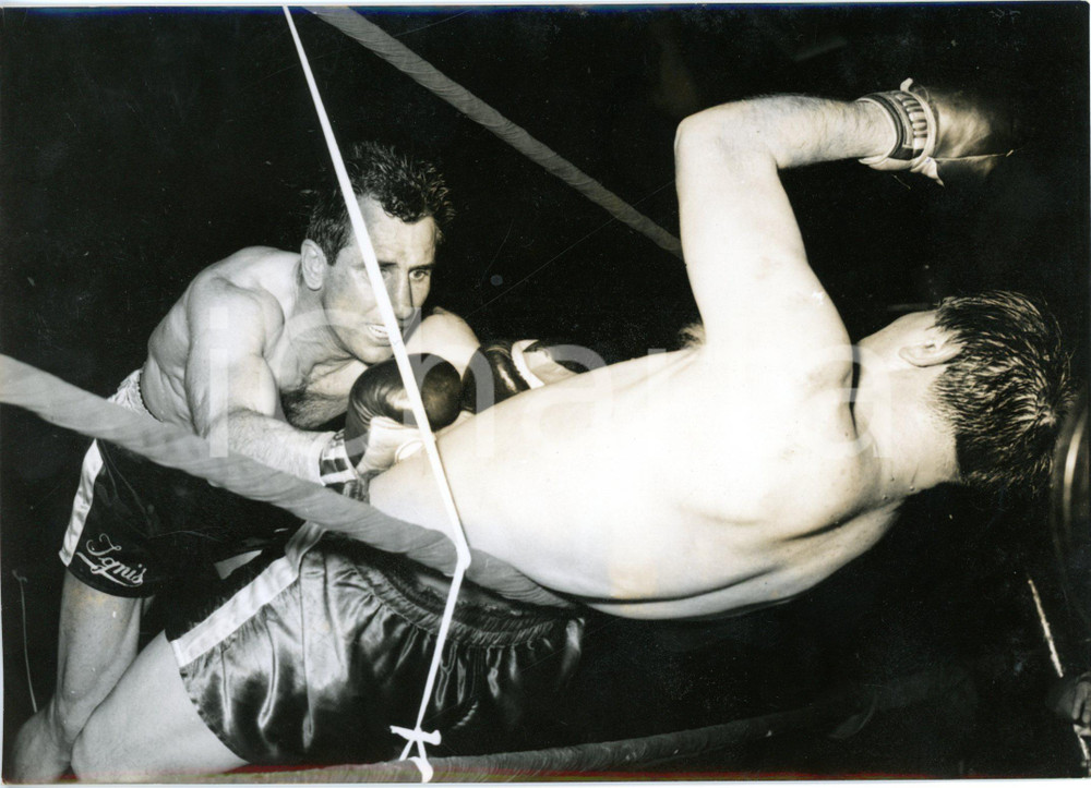 1959 MILANO BOXE TITOLO PESI MEDIOMASSIMI Artemio CALZAVARA vs Fernando JANNILLI