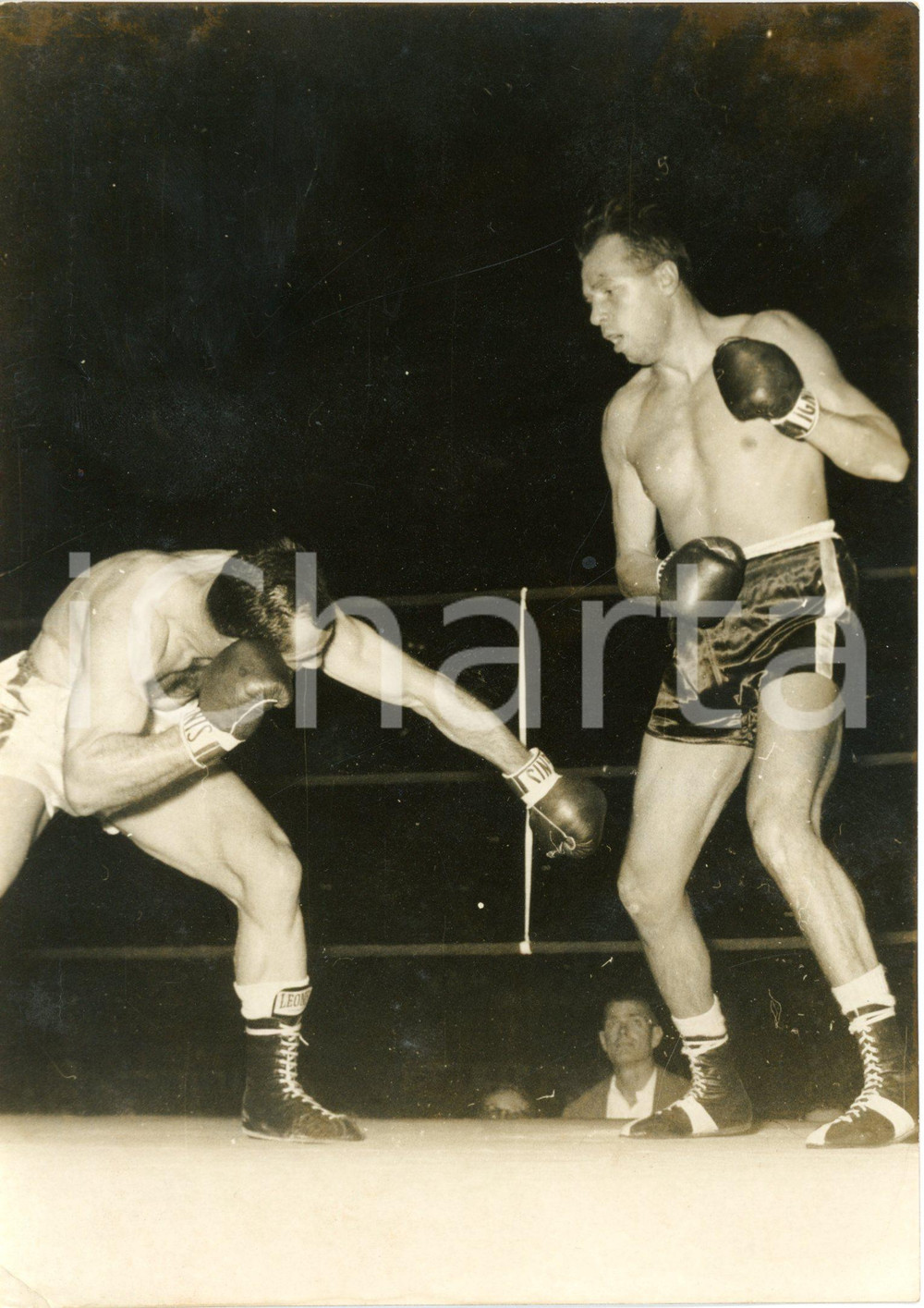 1957 MILANO BOXE Titolo Europeo Mediomassimi - Artemio CALZAVARA Gerhard HECHT