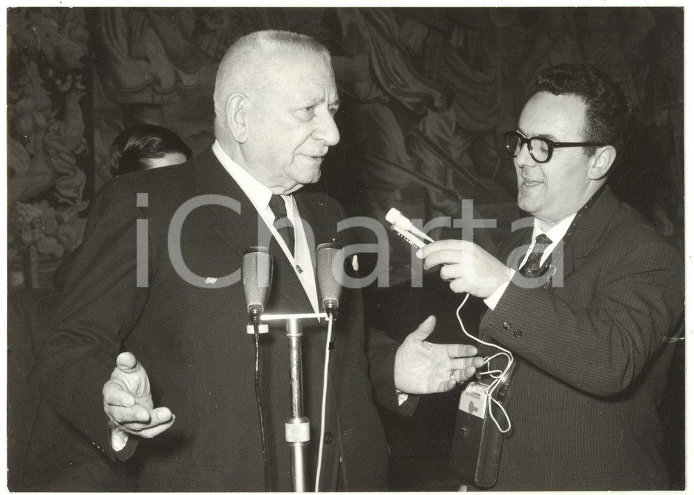1959 ROMA Palazzo del Quirinale - Conferenza stampa di Raffaele DE CARO *Foto
