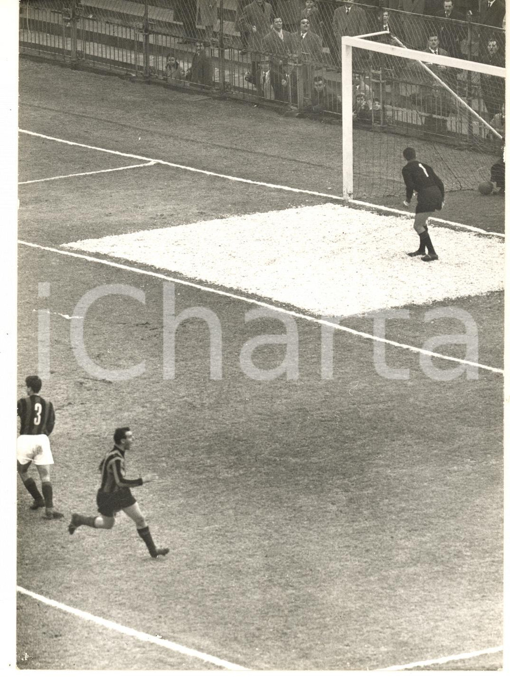1960 MILANO CALCIO SERIE A MILAN-ATALANTA Goal di Humberto MASCHIO *DANNEGGIATA