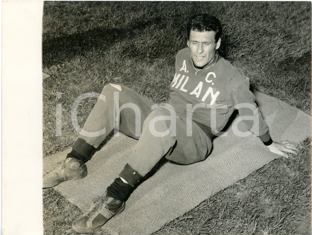 1959 MILANO CALCIO Milan - Narciso SOLDAN durante l'allenamento *Foto 24x18