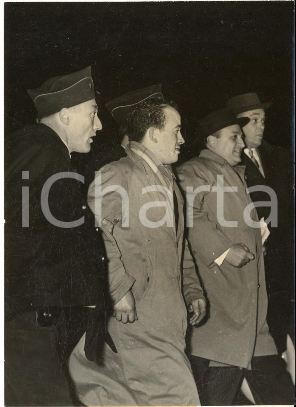 1958 PARIS Arrestation Jean-Baptiste BIAGGI du Parti Patriote Révolutionnaire 