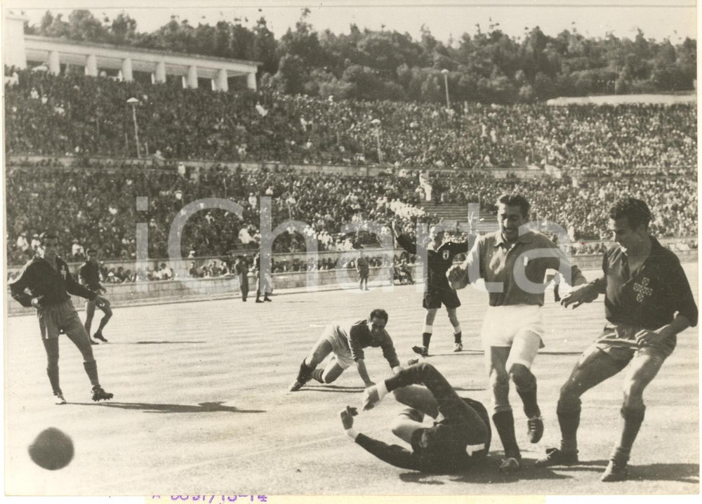 1957 LISBONA CALCIO Qualificazioni Mondiali - PORTOGALLO-ITALIA 3-0 *Foto