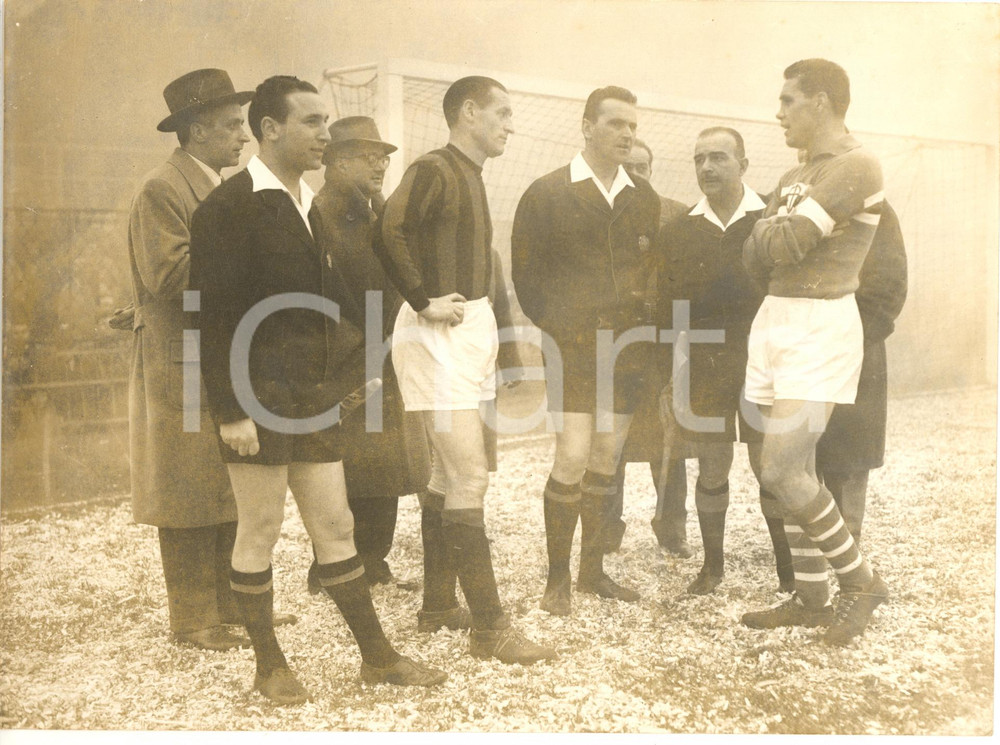 1959 CALCIO SERIE A Partita MILAN-SAMPDORIA sospesa per nebbia *Foto 24x18