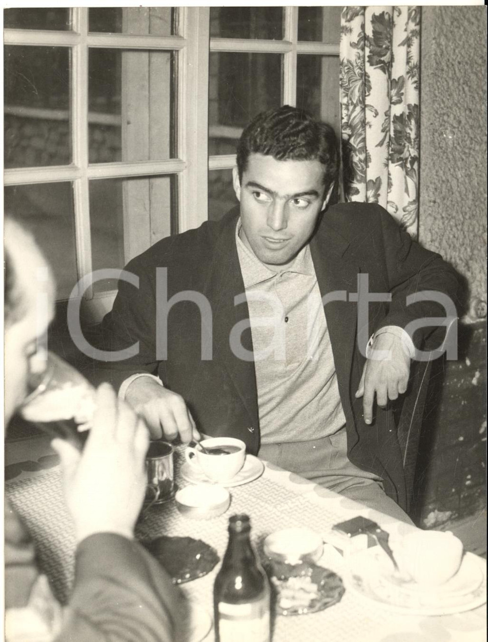 1962 PARIS CALCIO Coppa Campioni - Bruno NICOLÈ in attesa JUVENTUS-REAL MADRID