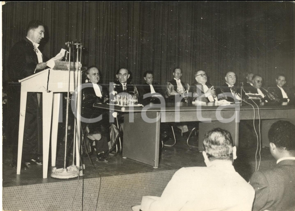1958 DAKAR (SENEGAL) Journées Médicales - Discours recteur PAYE *Photo 18x13 cm