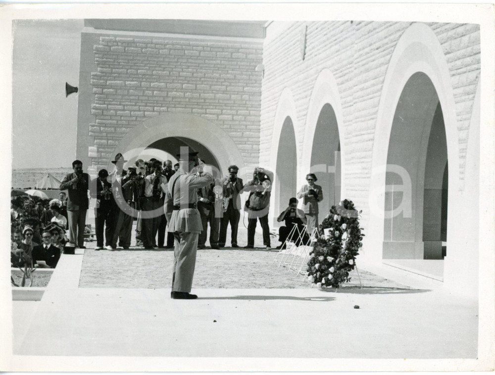1954 EL ALAMAIN MEMORIAL (EGYPT) - Field marshal Bernard Law MONTGOMERY *Photo