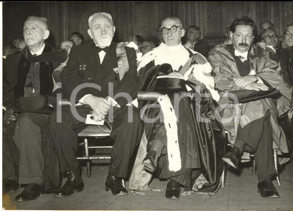 1959 PARIS SORBONNE Solomon LEFSCHETZ Italo SICILIANO Ernst Boris CHAIN