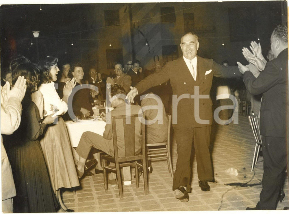 1954 VILLANOVA - PORTOGRUARO Gaetano MARZOTTO al pranzo offerto ai dipendenti