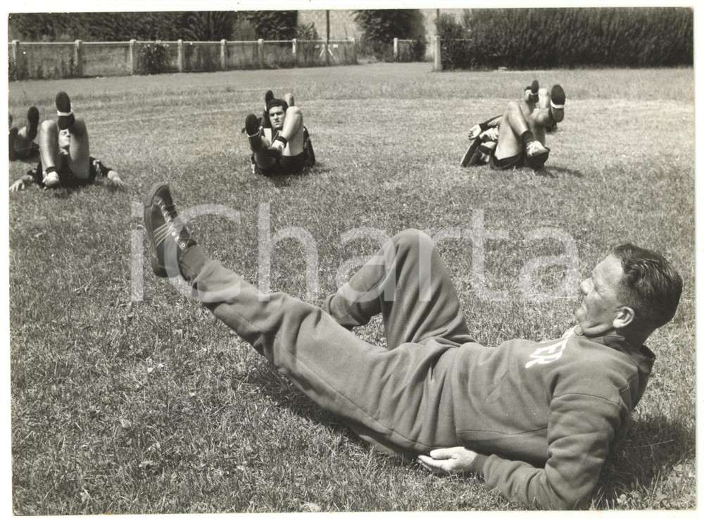 1957 MILANO Campo "Forza e Coraggio" - Allenamento INTER - Jesse CARVER *Foto
