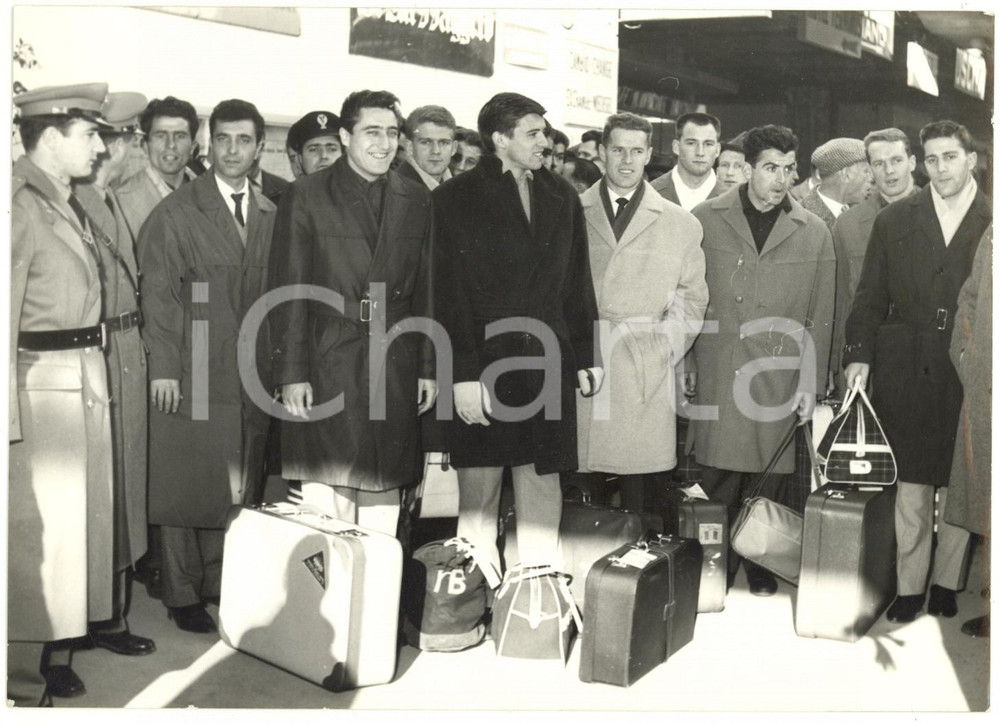 1959 NAPOLI CALCIO Coppa Internazionale - Arrivo della nazionale svizzera *Foto