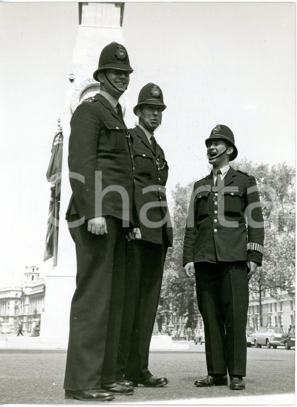 1960 LONDON Whitehall - Young men from division "A" of Metropolitan Police Force