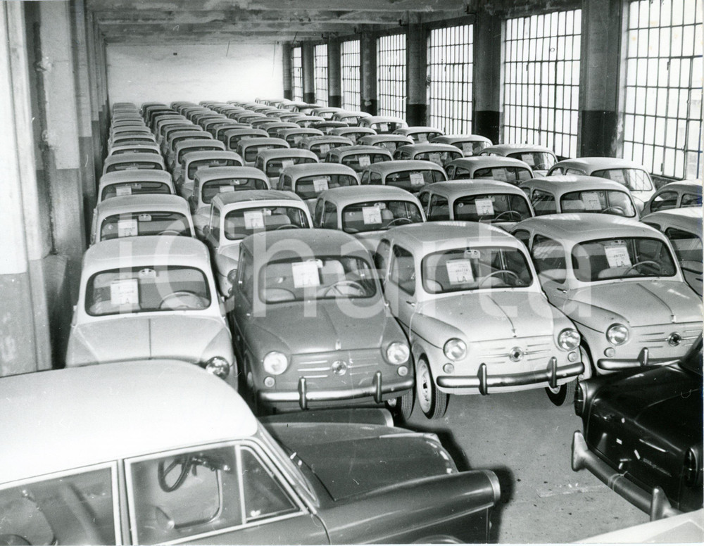 1959 TORINO - Nuove FIAT 500 pronte all'immatricolazione *Foto 24x18 cm