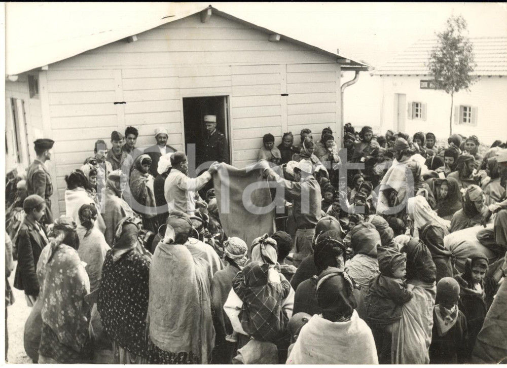 1954 AIN REGADA (ALGERIA) Distribuzione di semola alla popolazione *Foto 18x13