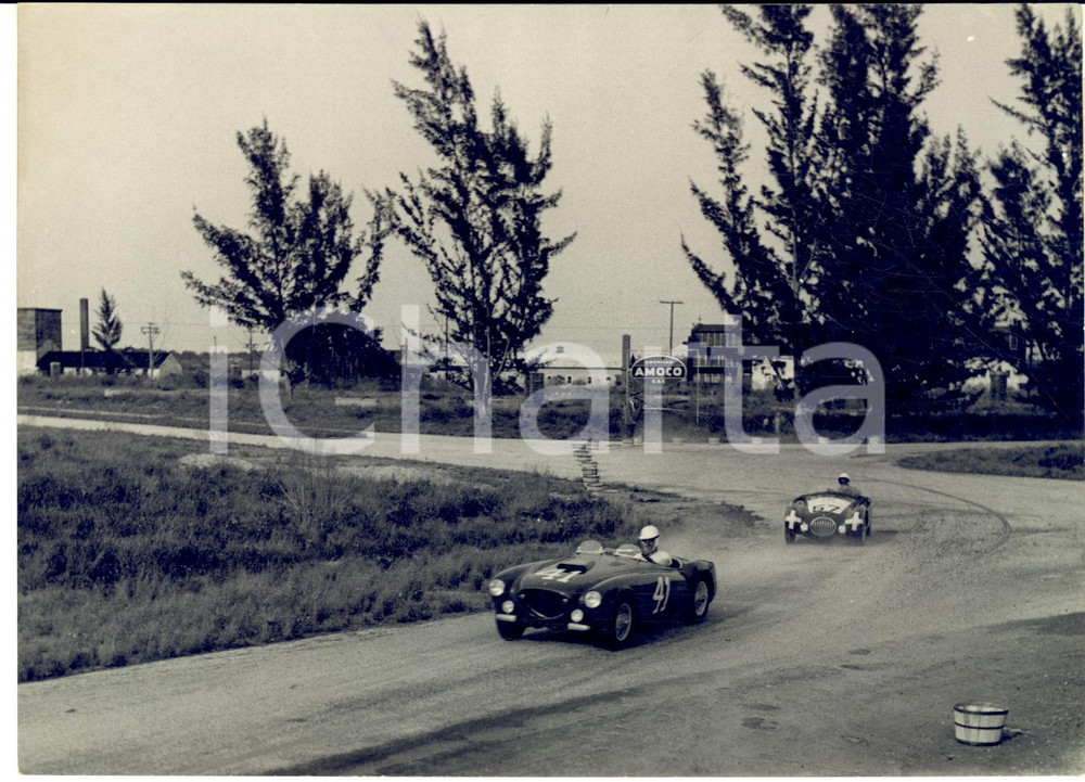 1955 ca AUTOMOBILISMO 12 Ore di SEBRING Una fase della gara - Foto 18x13 cm